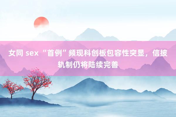 女同 sex “首例”频现科创板包容性突显，信披轨制仍将陆续完善