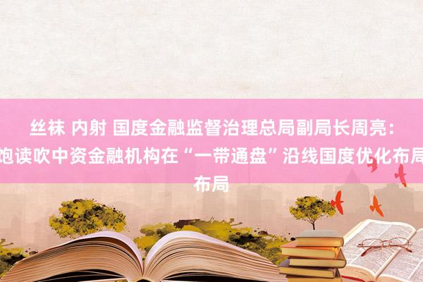 丝袜 内射 国度金融监督治理总局副局长周亮：饱读吹中资金融机构在“一带通盘”沿线国度优化布局