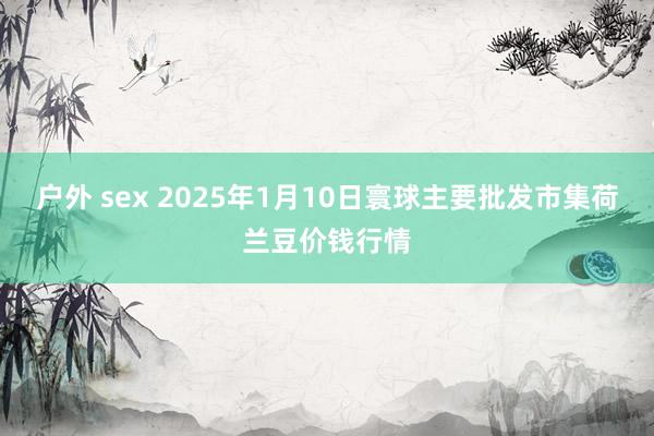 户外 sex 2025年1月10日寰球主要批发市集荷兰豆价钱行情