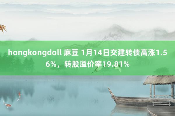 hongkongdoll 麻豆 1月14日交建转债高涨1.56%，转股溢价率19.81%