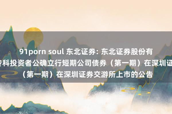 91porn soul 东北证券: 东北证券股份有限公司2025年面向专科投资者公确立行短期公司债券（第一期）在深圳证券交游所上市的公告